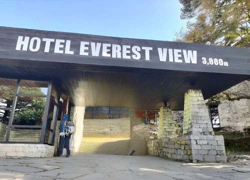 Mountains You can see from hotel everest view