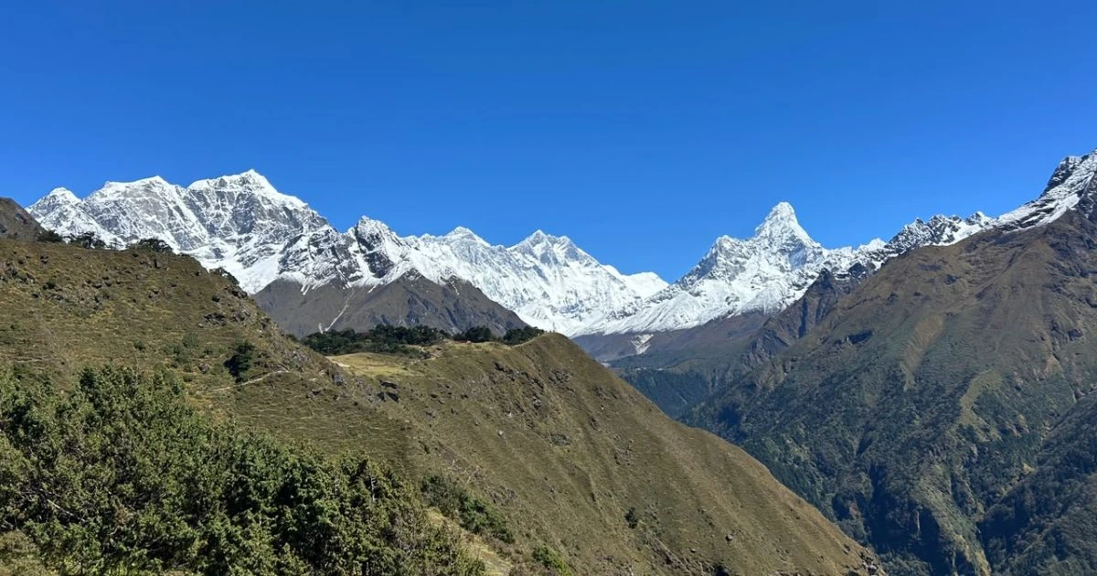 Mountain view from Hotel Everest view 
