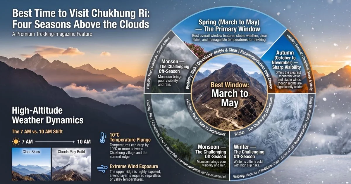 Infography Best time to visit chukung