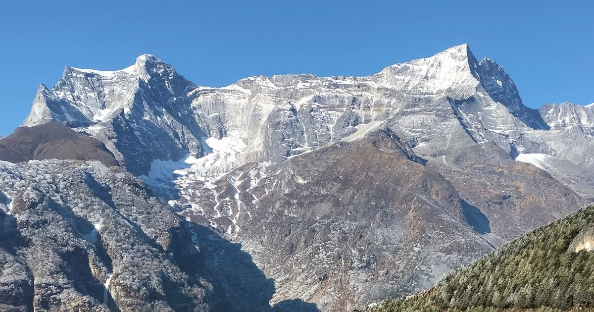 Mountain see from Namche Bazzar