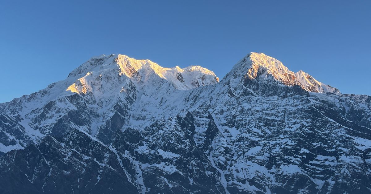 Mountain view from mardi himal trek