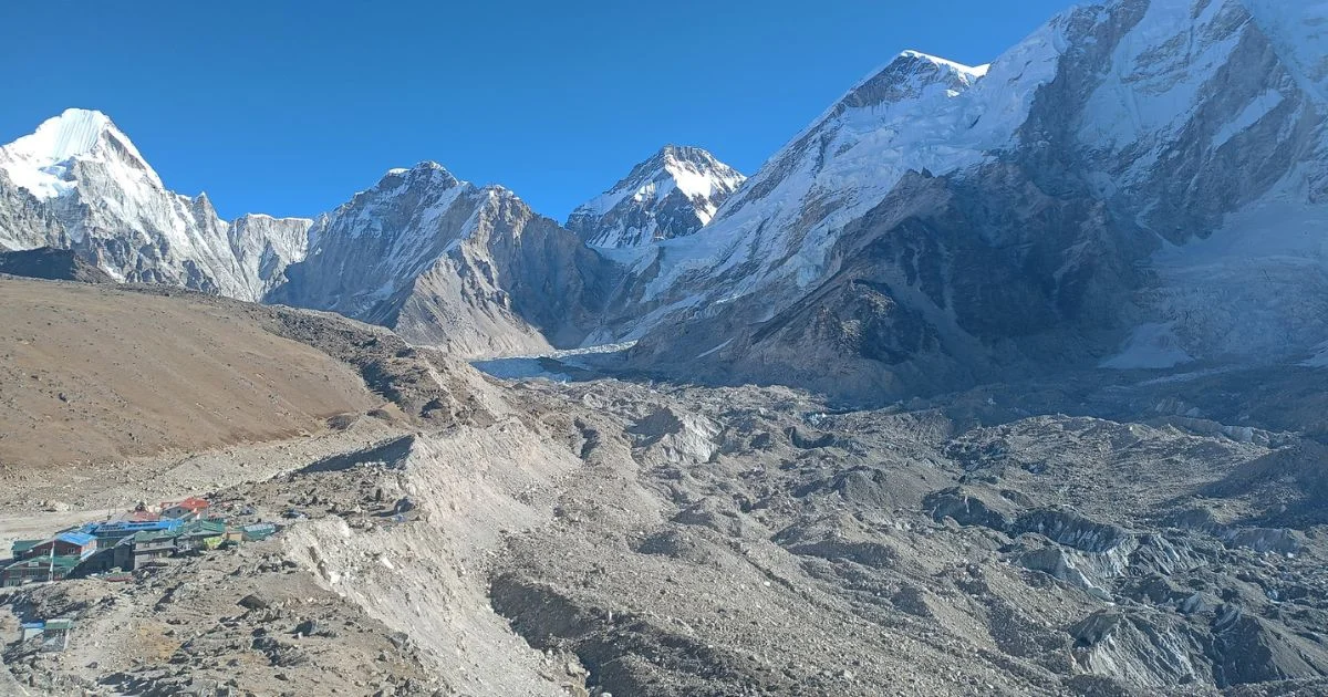 Khumbu Glacier and khumbu icefall