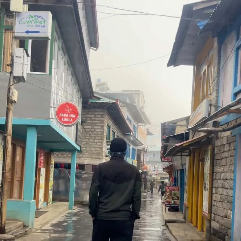 exploring local village on the day of acclimatization