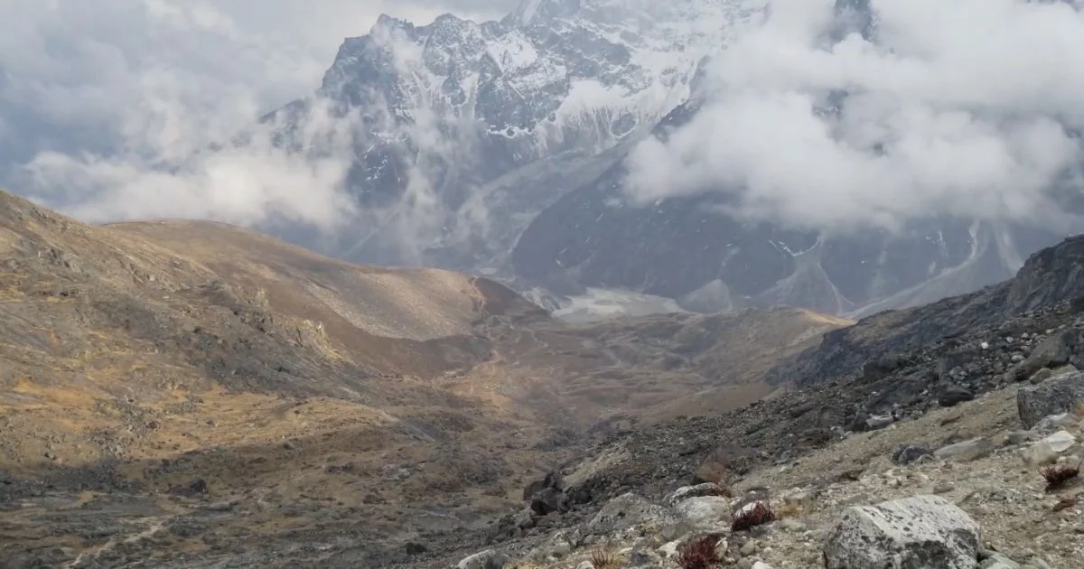 Returning from Lobuche peak Climbing