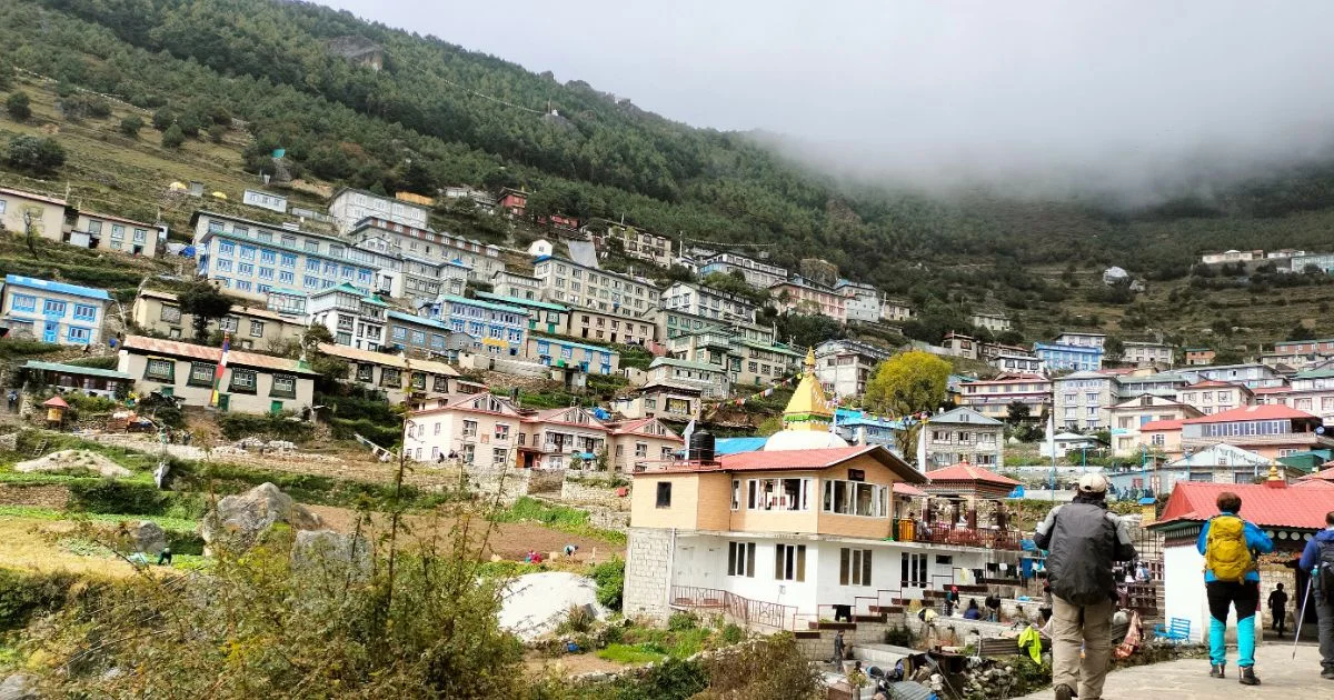 Reaching Namche Bazzar 