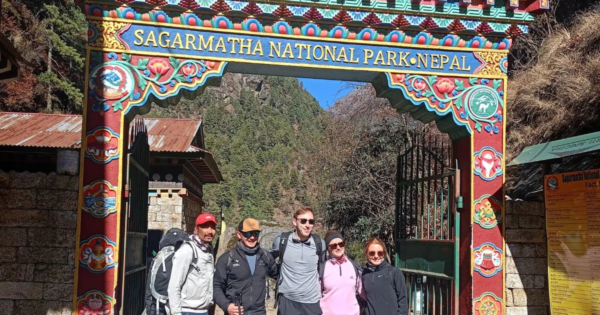 Sagarmatha National Park Entrance Gate