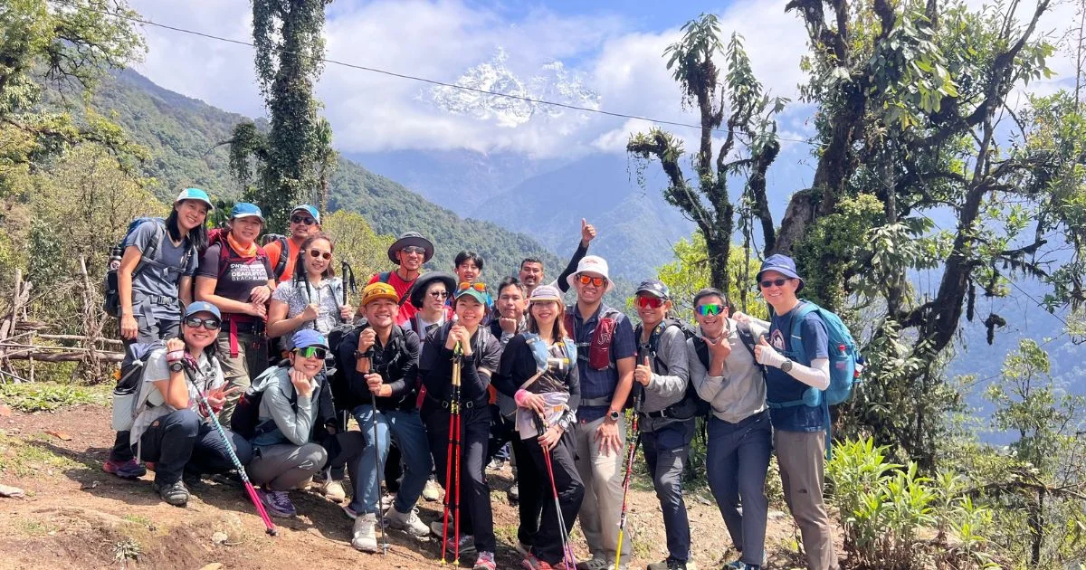on the way to mardi himal trek