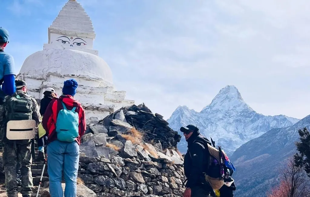 Day 5 of trek from Tengboche Monastery to Dingboche on Everest Base Camp Trek