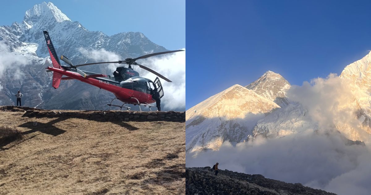 Everest base camp trek vs Everest Helicopter tour
