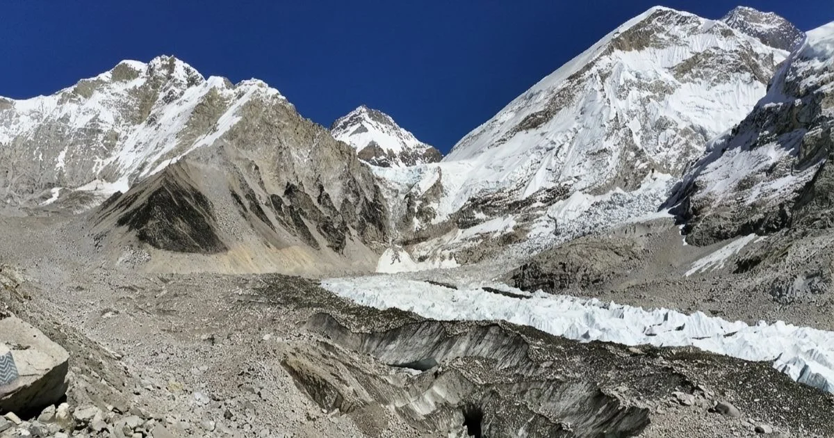 Glacier of Nepal at EBC