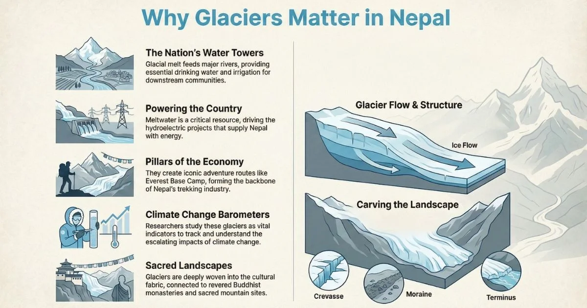 Infographics: Glacier maters in Nepal