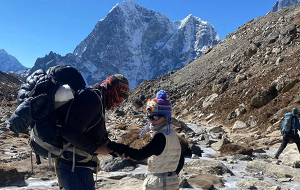 Everest base camp trek with kids