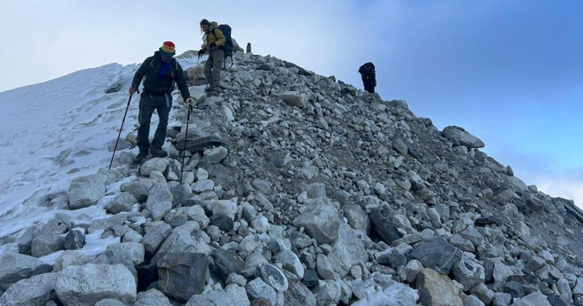 Travellers Walking on Everest Base camp route