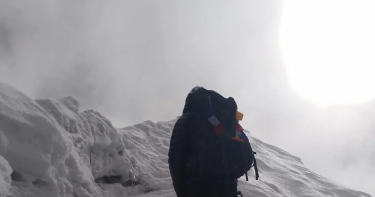 Challenging weather during the Island peak climbing