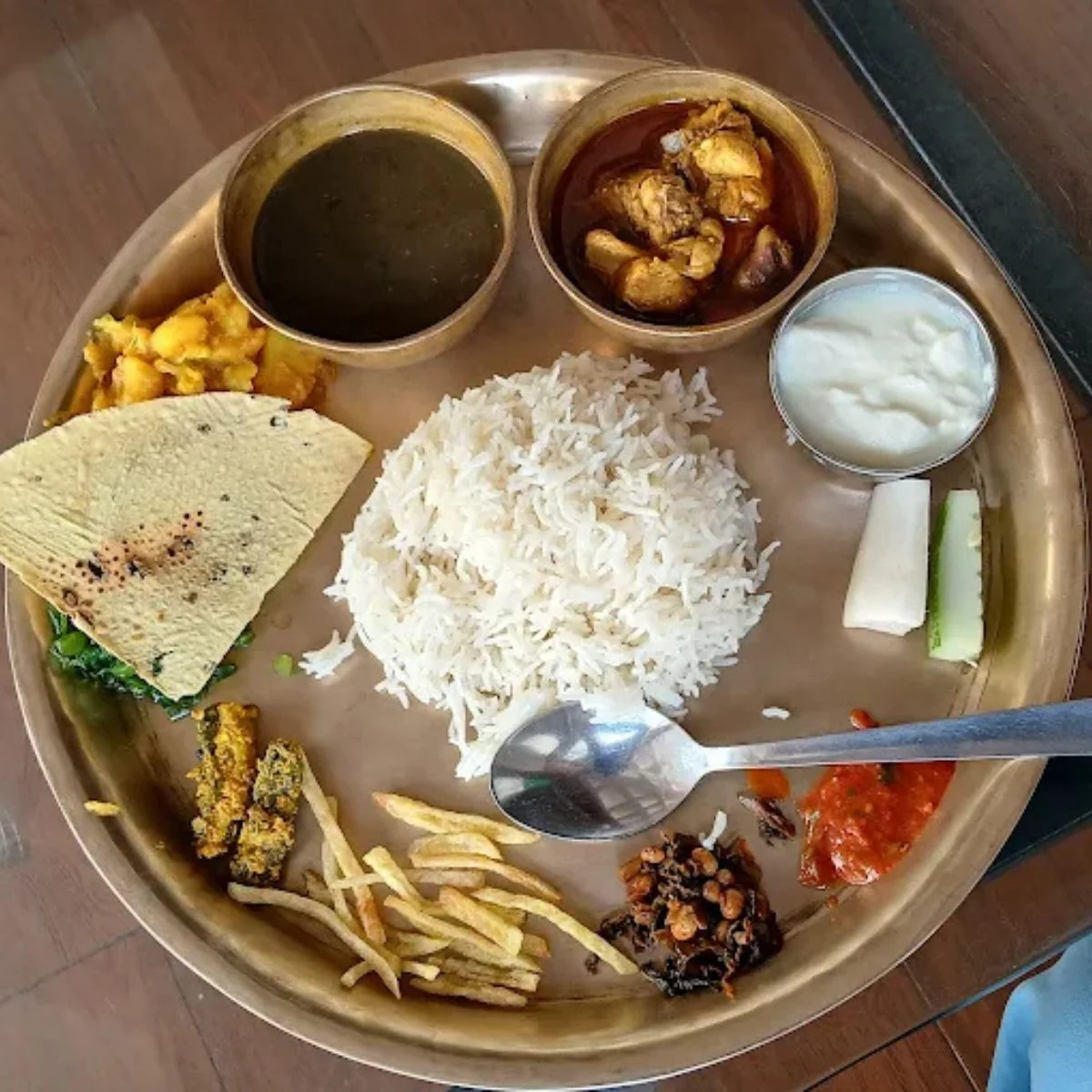 Daal Bhat Thali Set - A Unlimited Dinner/Lunch Dishes in Nepal