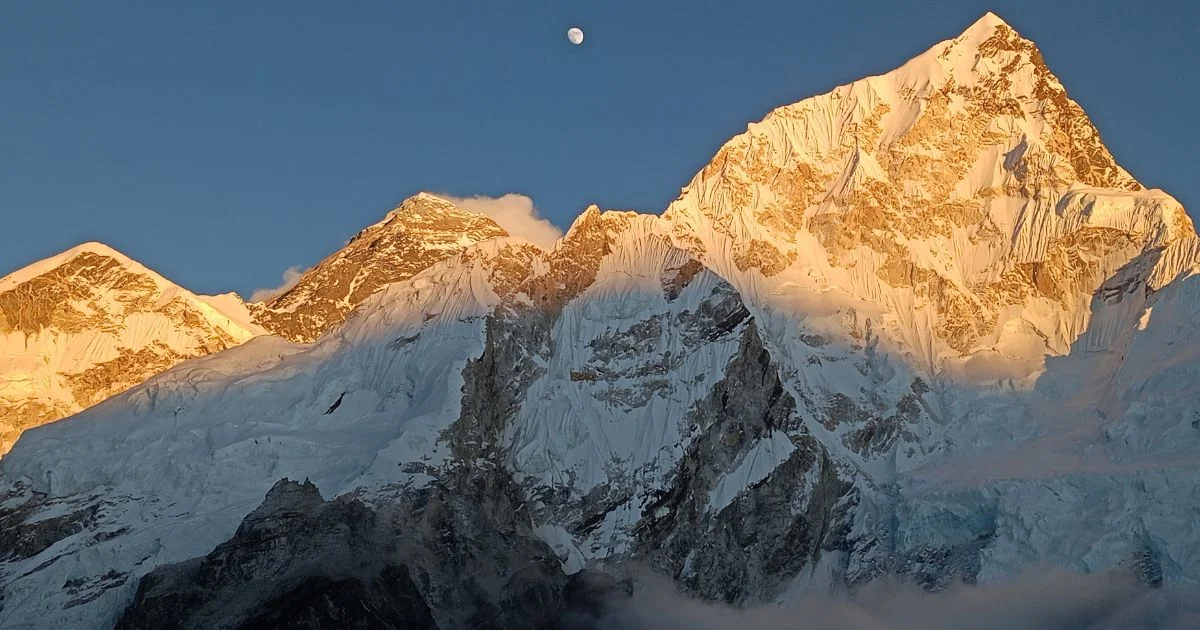 View of mount everest from kalapatther (view point in everest regions)