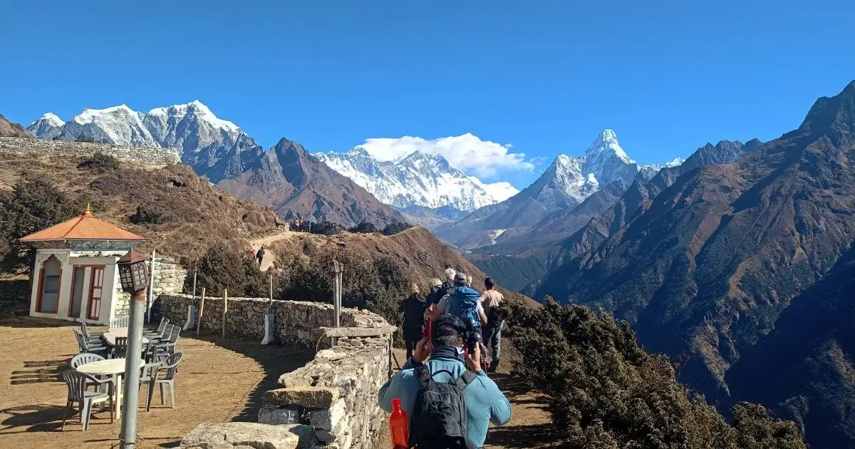 on the way to Everest base camp