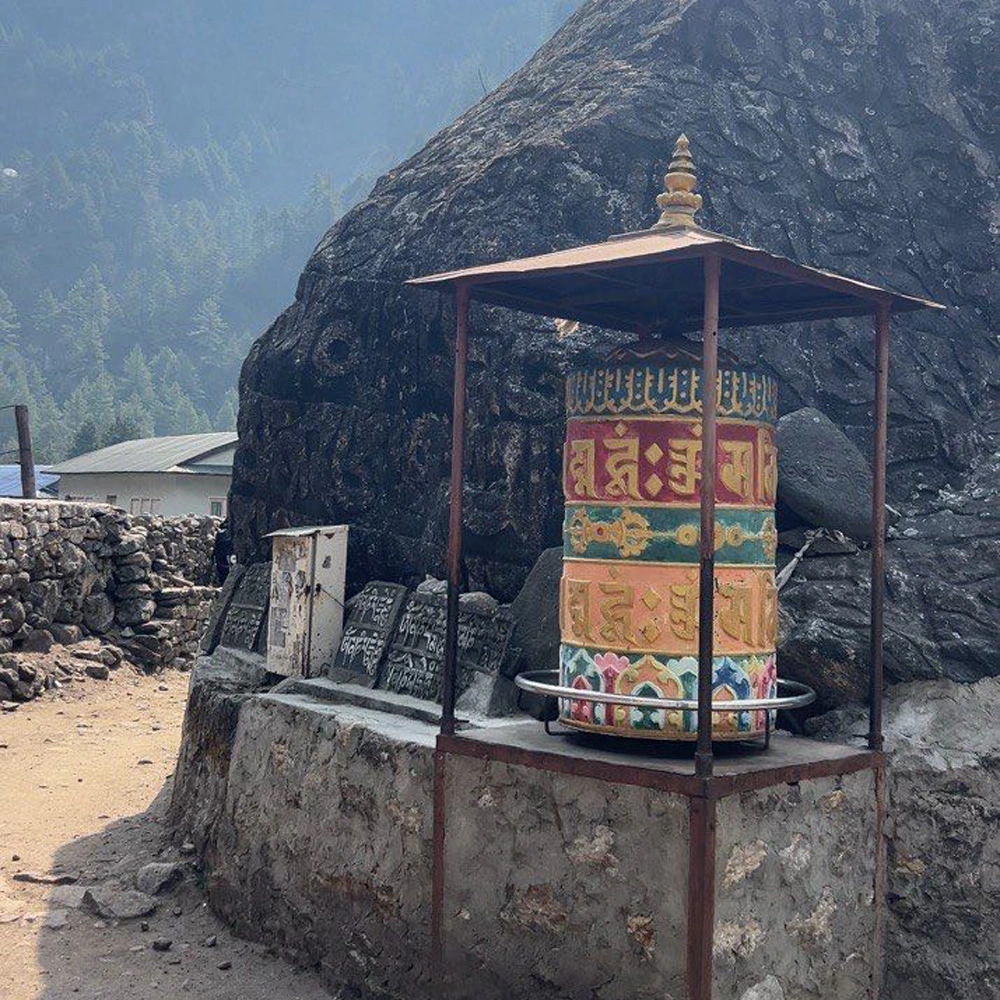 Prayers wheels during the everest base camp
