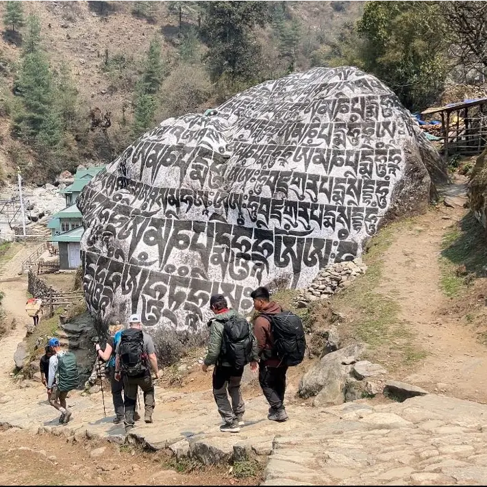 Mani Stone on the Everest Trail