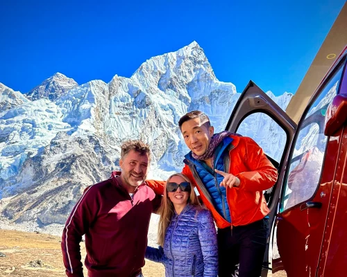 Everest Base Camp Helicopter Tour Happy Clinets