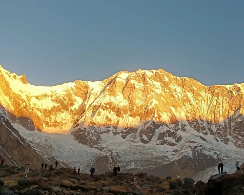 Sunset View During The Trekking