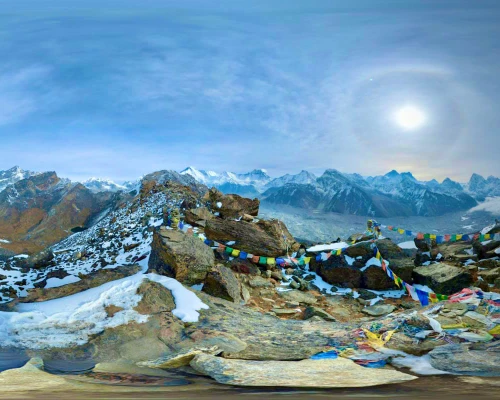 View Of Khumbu Himalayan Ranges
